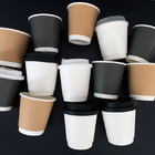 중벽 뜨거운 커피 PLA 종이컵 데그라드러블 버릴 수 있는 사용자 지정 크기 색상