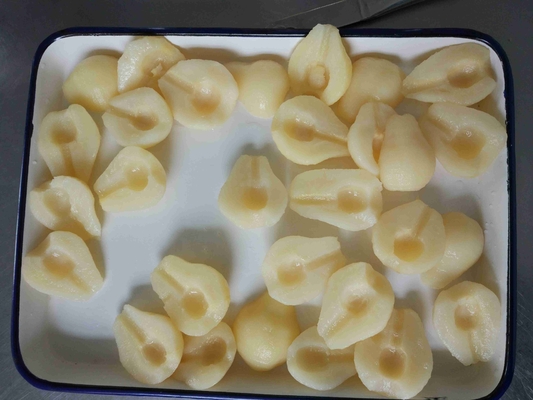 캔 페어 하프 신선한 스타일 GMO 재배 유형 GMO 브릭스 14-17% 또는 18-20% 10mg 나트륨