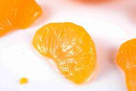 낮은 - 가벼운 시럽 여가 식사에 있는 뚱뚱한 신선한 통조림으로 만들어진 만다린 오렌지