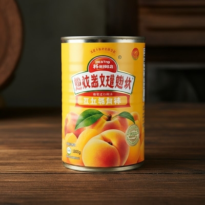 건강 A급 캔 노란 오징어 과일 가벼운 시럽 1800g 배수 무게