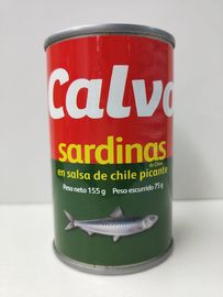 125G / 155G/425G는 도마도 소스에 있는 정어리 물고기를 통조림으로 만들었습니다