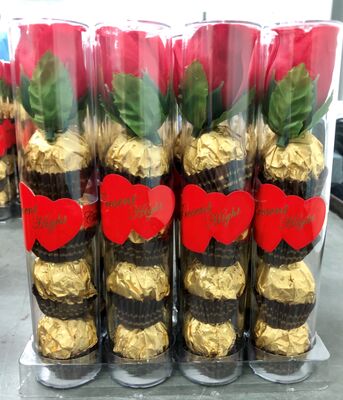 T.4 ROSE CYLINDER  Compound Chocolate ideal for mass production