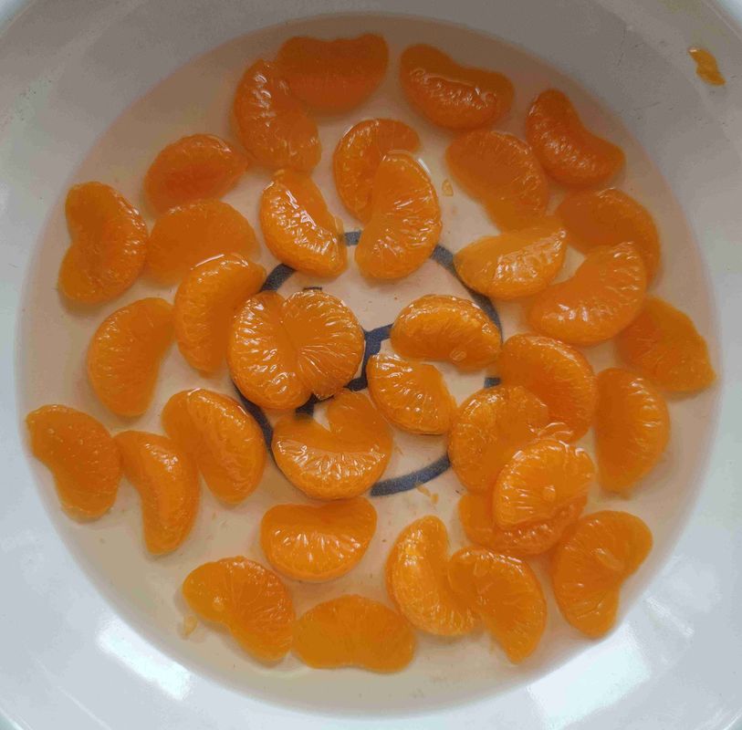 2025 Crop Fresh Orange Canned Mandarin Orange Segments in Sugar Syrup with Golden Yellow Color