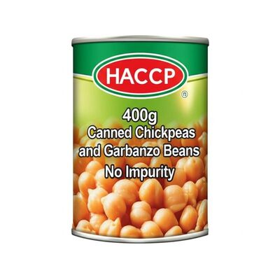 HACCP 인증을 받은 400g 캔 치크페이스 및 가르반조 콩